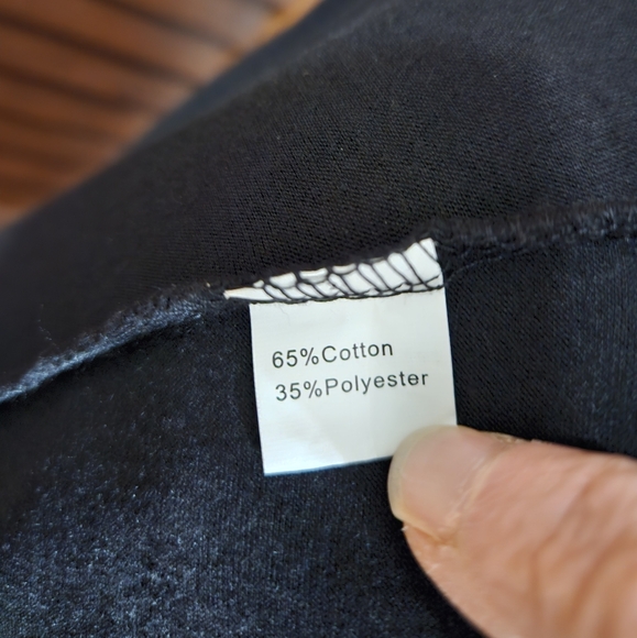 Womens Short Puff Sleeve Dress, Round Neck, Empire Waist Dress - Picture 6 of 7